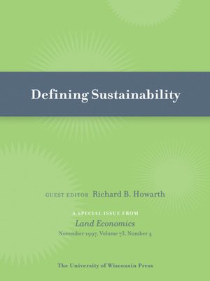 cover image of Defining Sustainability
